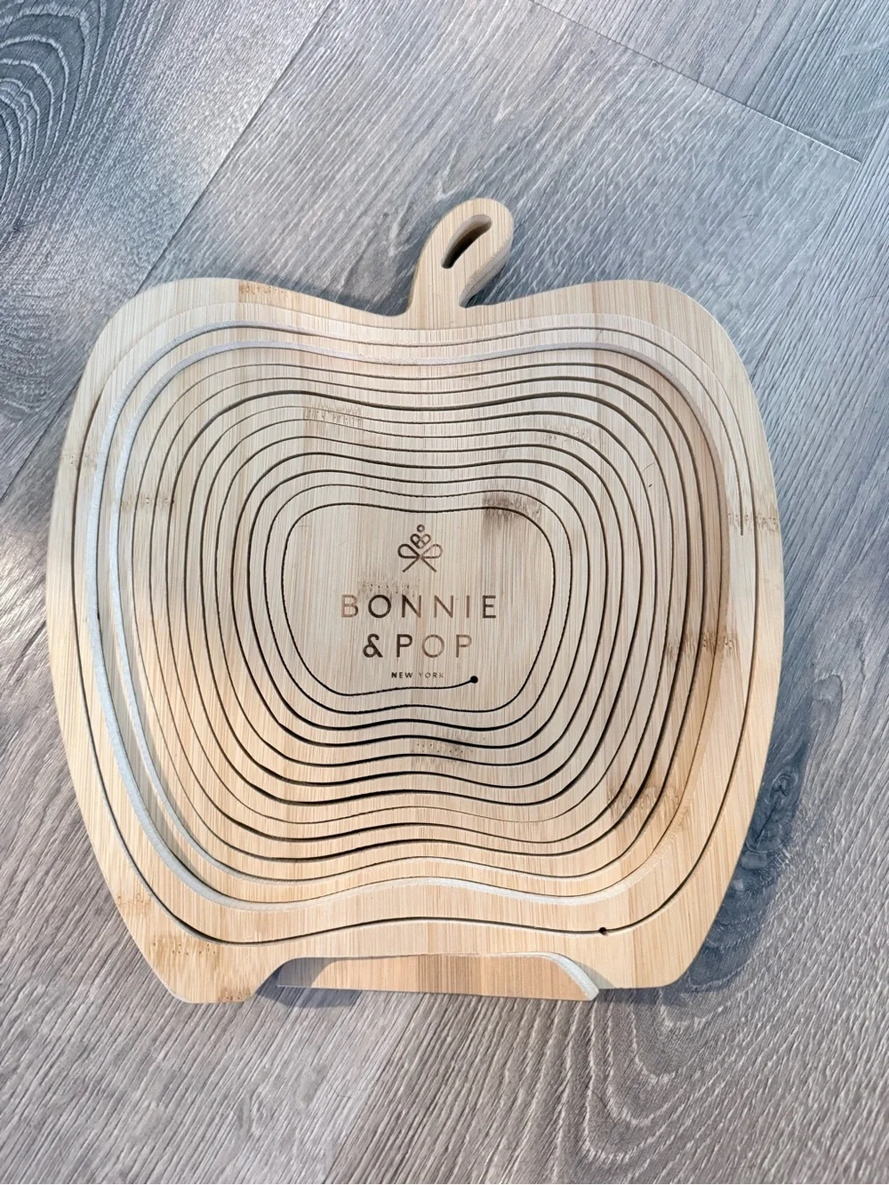Natural Wood Apple Basket